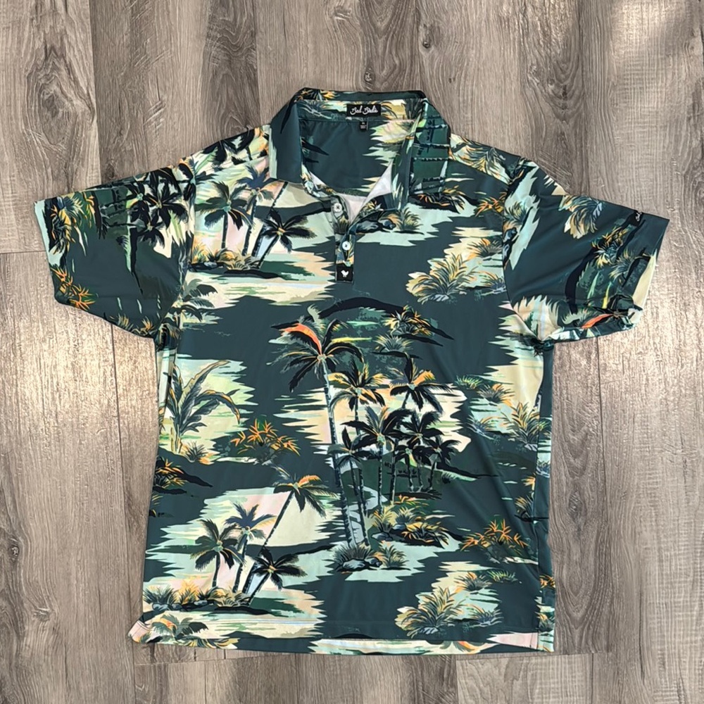 Bad Birdie Palm Golf shirt - size XL